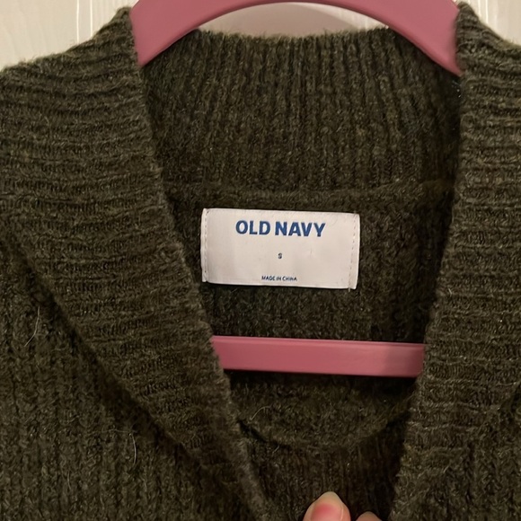 Old Navy Olive Green mock neck tunic sweater small fall casual soft comfy - Picture 3 of 7